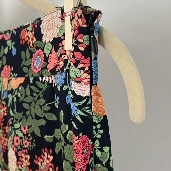 ZARA moody Floral Wide Leg Pants XS boho whimsigoth girlhood coquette 70s hippi - Picture 3 of 8